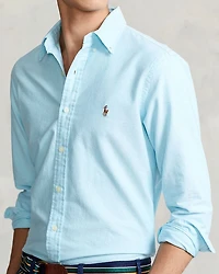 Classic Fit Long Sleeve Cotton Oxford Button Down Shirt