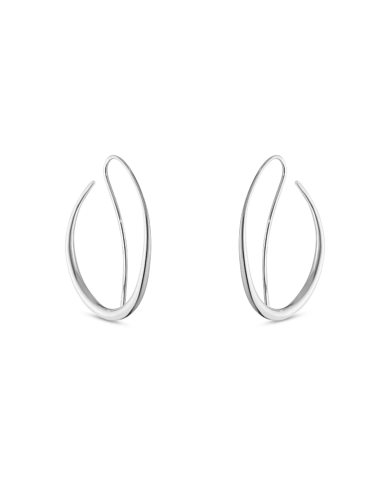Georg Jensen Sterling Silver Offspring Threader Earrings