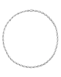 Georg Jensen Sterling Silver Reflect Slim Link Collar Necklace, 17.72
