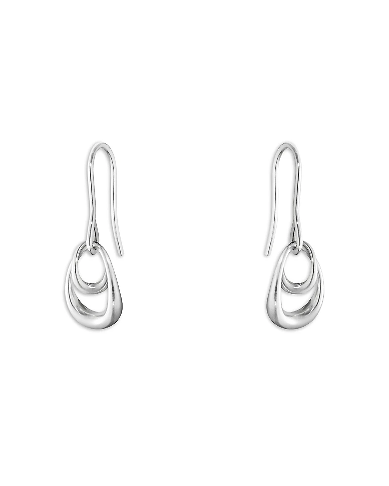 Georg Jensen Sterling Silver Offspring Drop Earrings