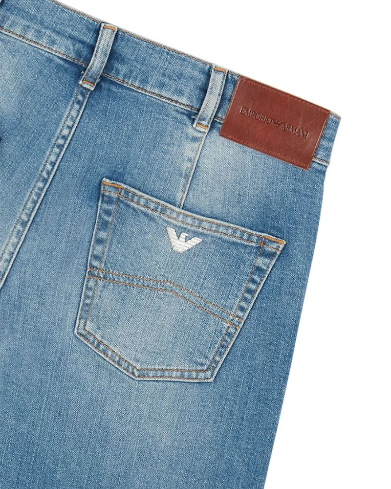 Cropped Wide Leg Jeans Solid Dark