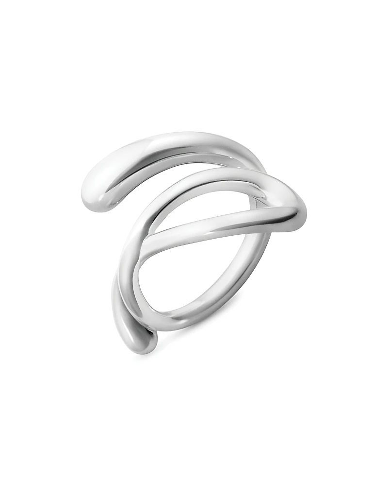 Georg Jensen Sterling Silver Mercy Open Sculptural Ring