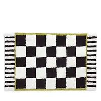 Mackenzie-Childs Courtly Check Bath Rug, 21 x 34