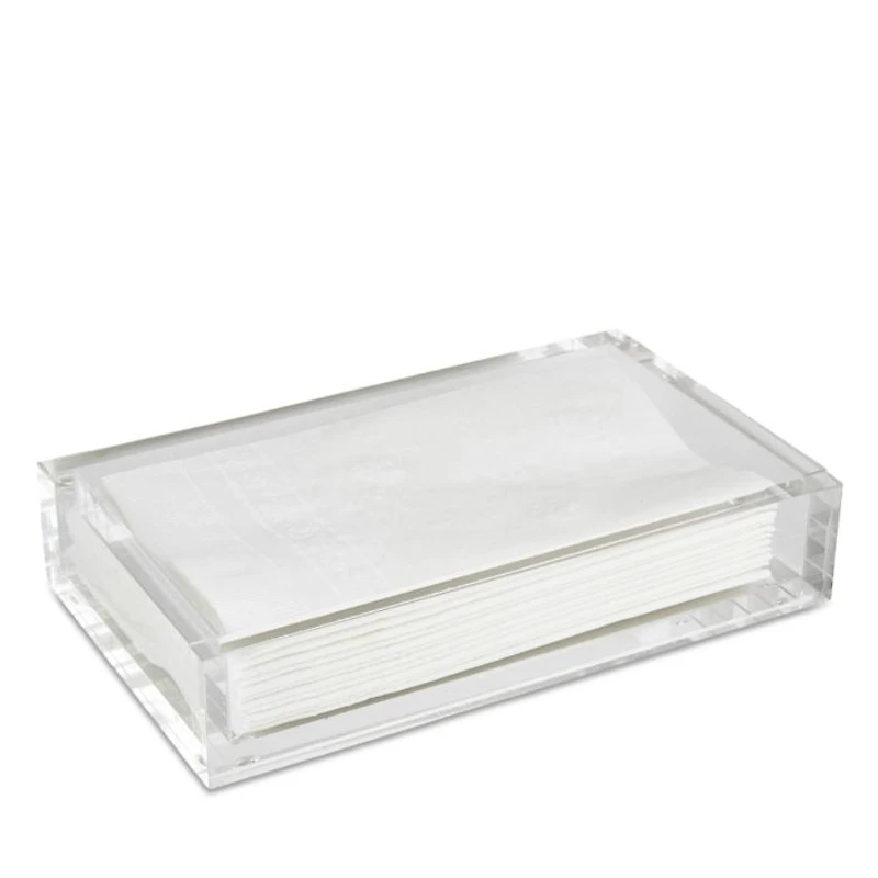 Clear Lucite Guest Towel Tray