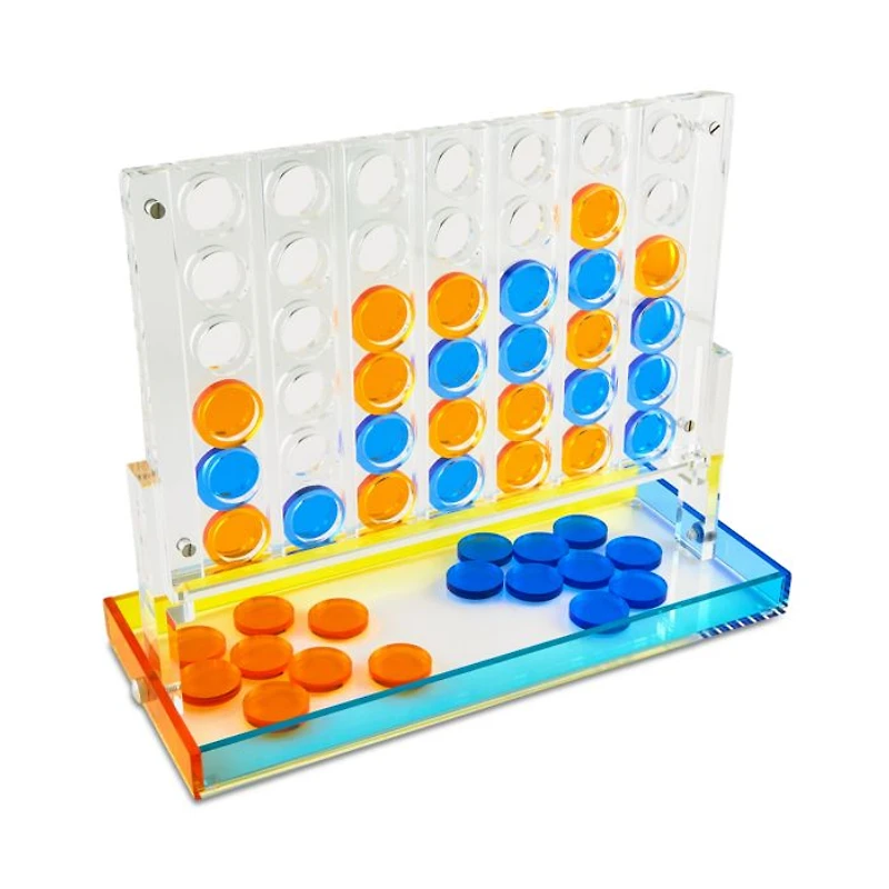 Lucite Multicolor Four in a Row Set
