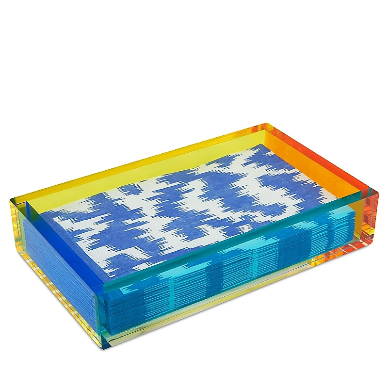 Tizo Multicolor Lucite Guest Towel Tray