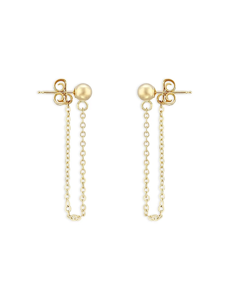 Bloomingdale's Fine Collection Ball Chain Drop Earrings