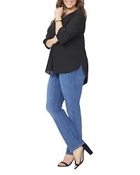 Pintuck-Back Blouse