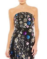 Floral Sequin Gown
