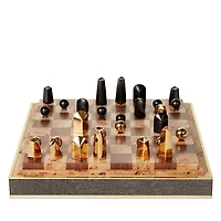 Aerin Faux Shagreen Chess Set