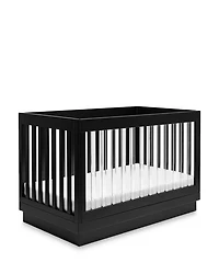 Harlow Acrylic 3 in 1 Convertible Crib with Toddler Bed Conversion Kit