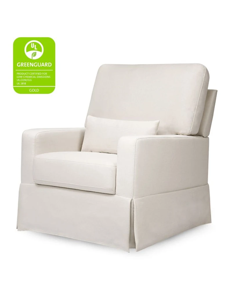 Crawford Pillowback Comfort Swivel Glider in Water Repellent & Stain Resistant Performance Fabric