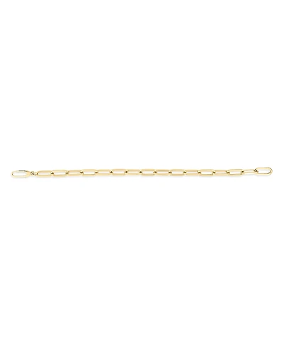 Roberto Coin 18K Yellow Gold Designer Gold Polished Paperclip Link Chain Bracelet