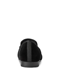 Men's Paxton Crest Velvet Slipper