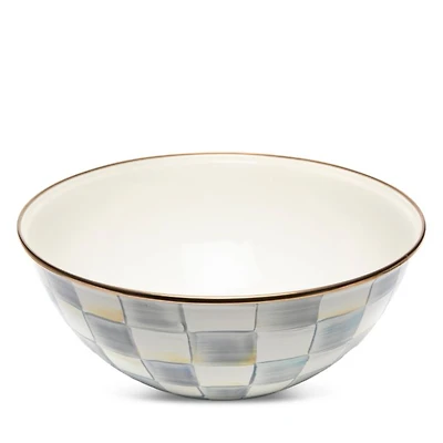 Sterling Check Large Enamel Everyday Bowl