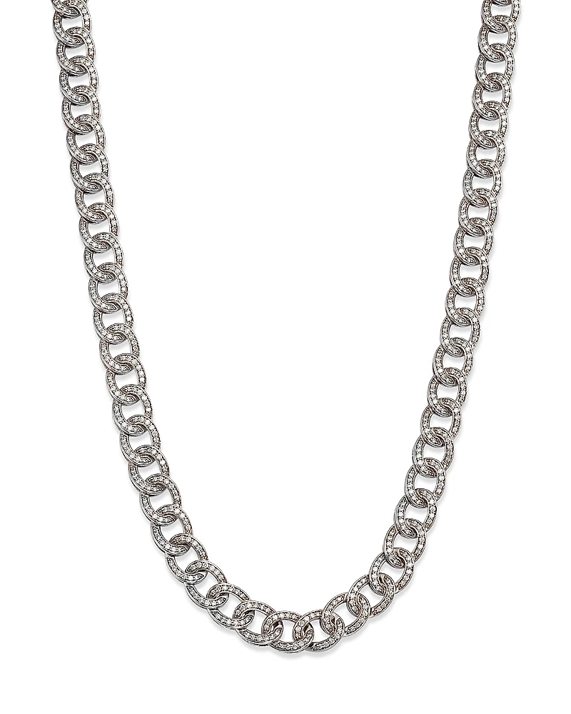 Bloomingdale's Fine Collection Diamond Chain Link Collar Necklace