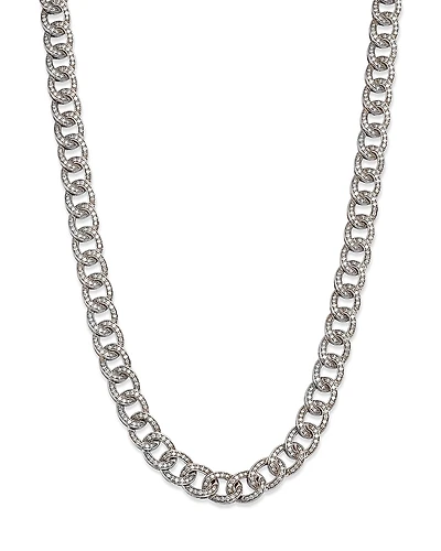 Bloomingdale's Fine Collection Diamond Chain Link Collar Necklace