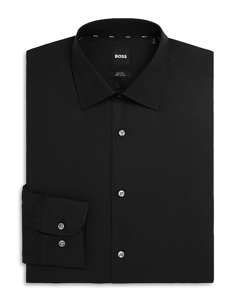 Boss Basic Solid Slim Fit Dress Shirt