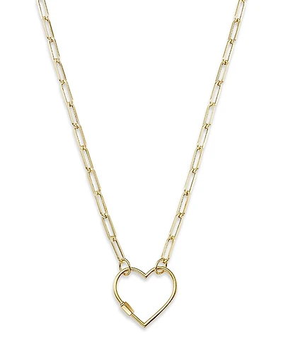 Bloomingdale's Fine Collection Open Heart Clasp Pendant Necklace