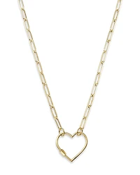 Bloomingdale's Fine Collection Open Heart Clasp Pendant Necklace