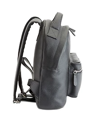 Compact Leather Travel Backpack