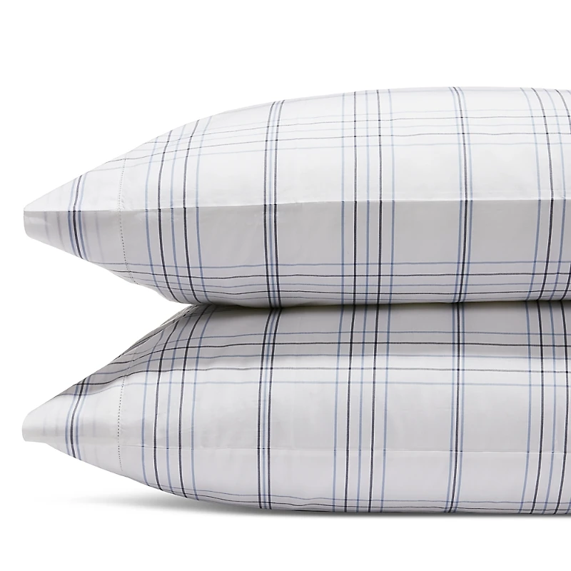 Matouk August Plaid King Pillowcase, Pair