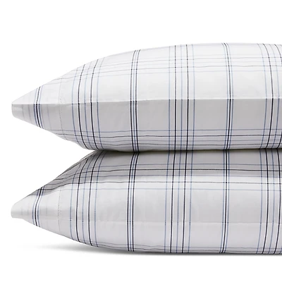 Matouk August Plaid King Pillowcase, Pair