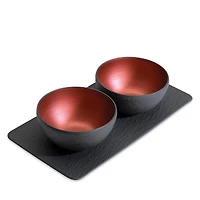 Villeroy & Boch Manufacture Rock Glow 3 Piece Condiment Set