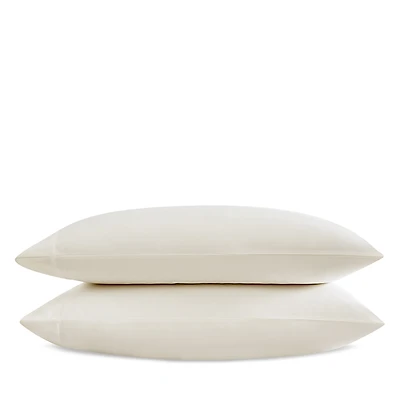 Vera Wang Solid Cvc Sateen Natural Queen Pillowcase, Pair