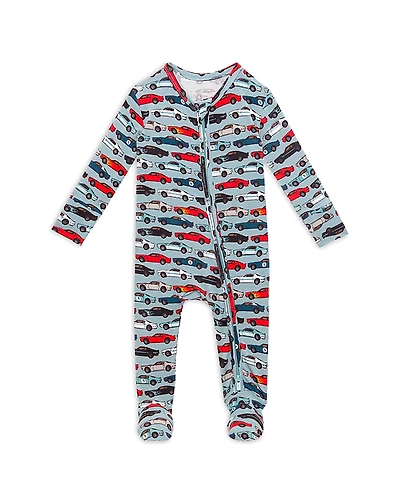Posh Peanut Boys' Miles Printed Footed Coverall - Baby
