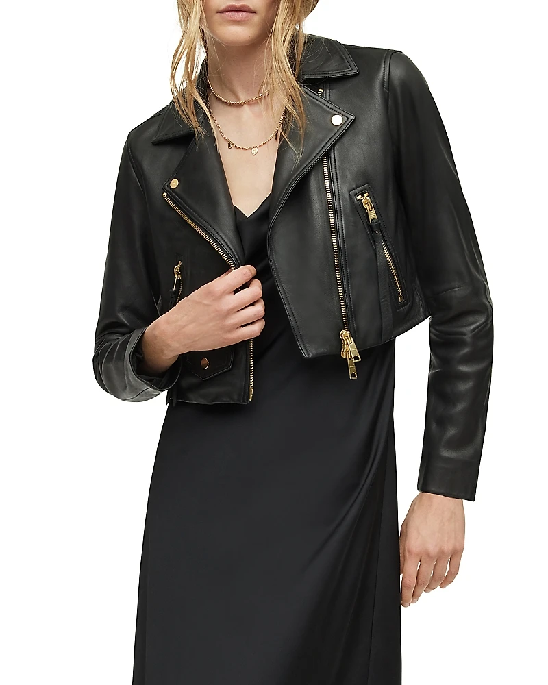 Allsaints Elora Leather Biker Jacket