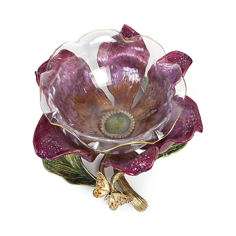 Jay Strongwater Sydney Large Flower Bowl