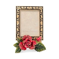 Jay Strongwater Night Bloom Rose Frame, 3 x 4