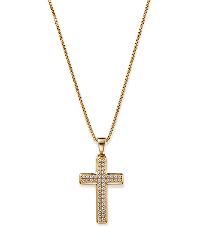 Bloomingdale's Fine Collection Men's Diamond Cross Pendant Necklace