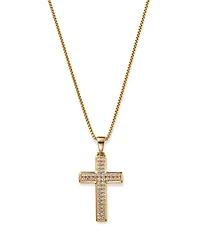 Bloomingdale's Fine Collection Men's Diamond Cross Pendant Necklace