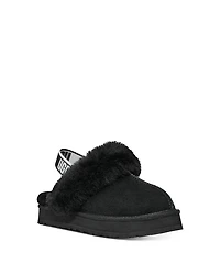 Girls' Funkette Shearling Slingback Slippers - Toddler