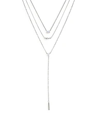 Ettika Opal Pendant Layer Necklaces, Set of 3