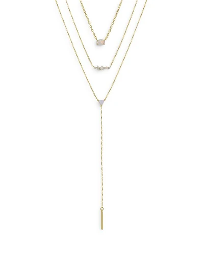 Opal Pendant Layer Necklaces, Set of 3