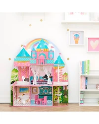 Kids Princess Castle 12" Doll House Pink - Ages 3-7