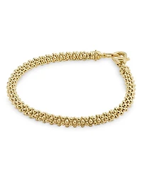 18K Yellow Gold Caviar Basic Beaded Bracelet