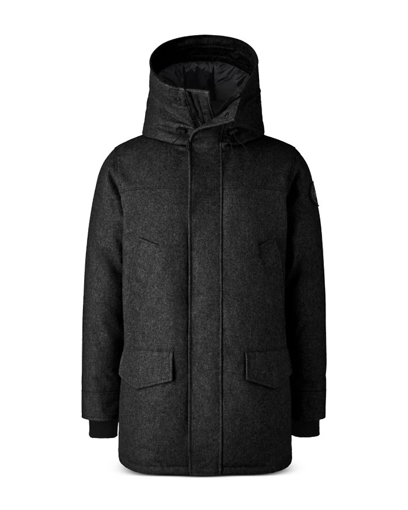 Langford Hooded Wool Blend Down Parka