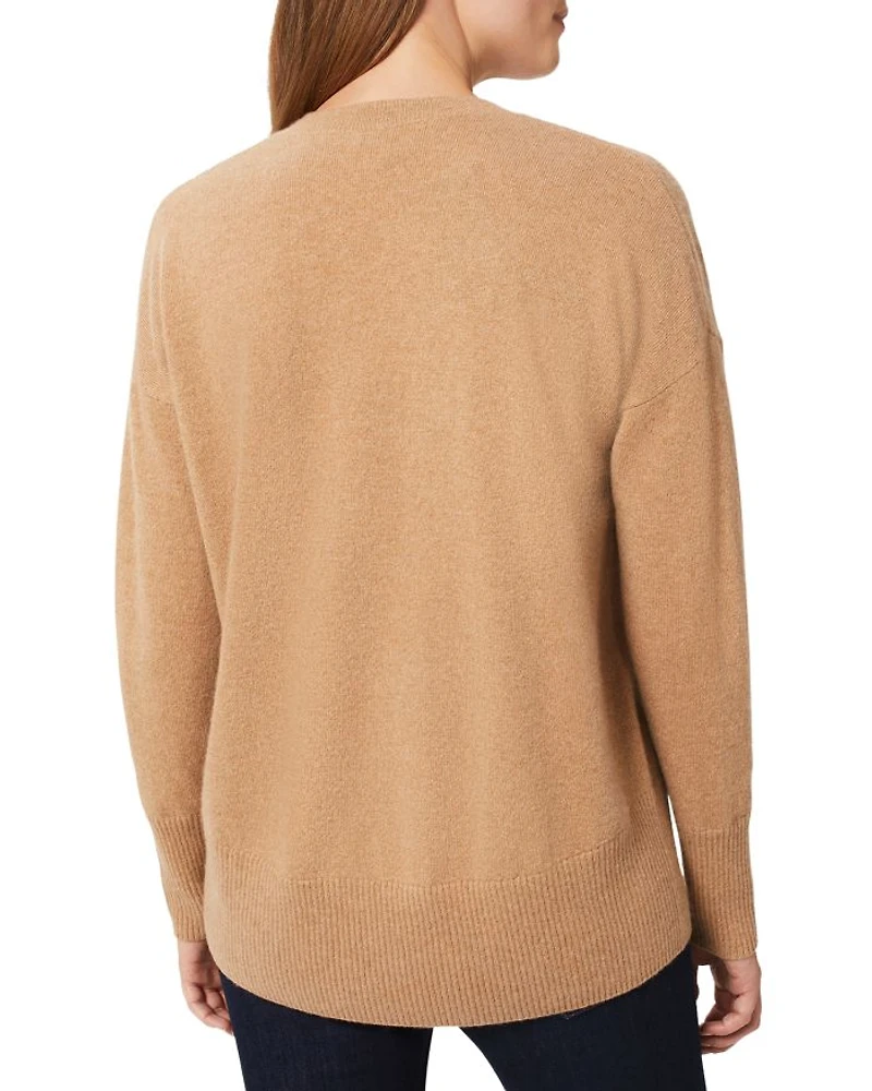 Cashmere Dahlia V-Neck Jumper
