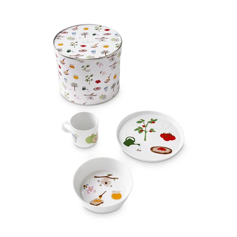 Eveil Gourmand Child's 3-Piece Dinnerware Gift Set