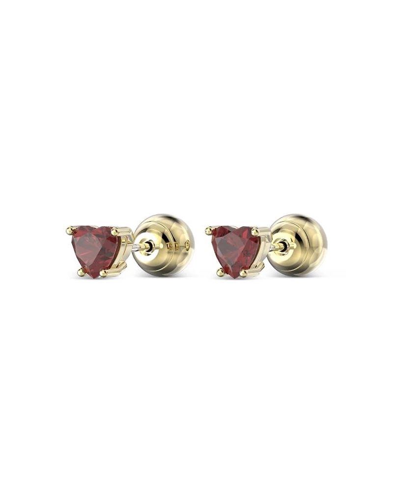 Chroma Heart Crystal Stud Earrings