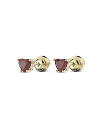 Chroma Heart Crystal Stud Earrings