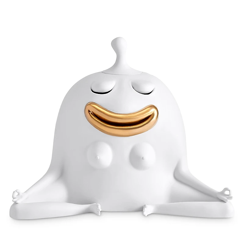 L'Objet Haas Meditator White Incense Burner