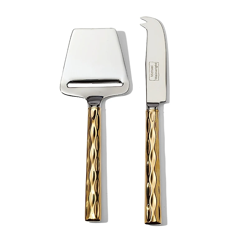 Michael Wainwright Truro Gold Cheese Shaver & Knife Set