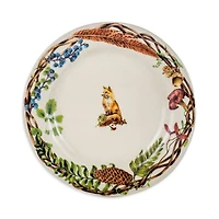 Forest Walk Café Au Lait Dessert/Salad Plate, Assorted Set 4