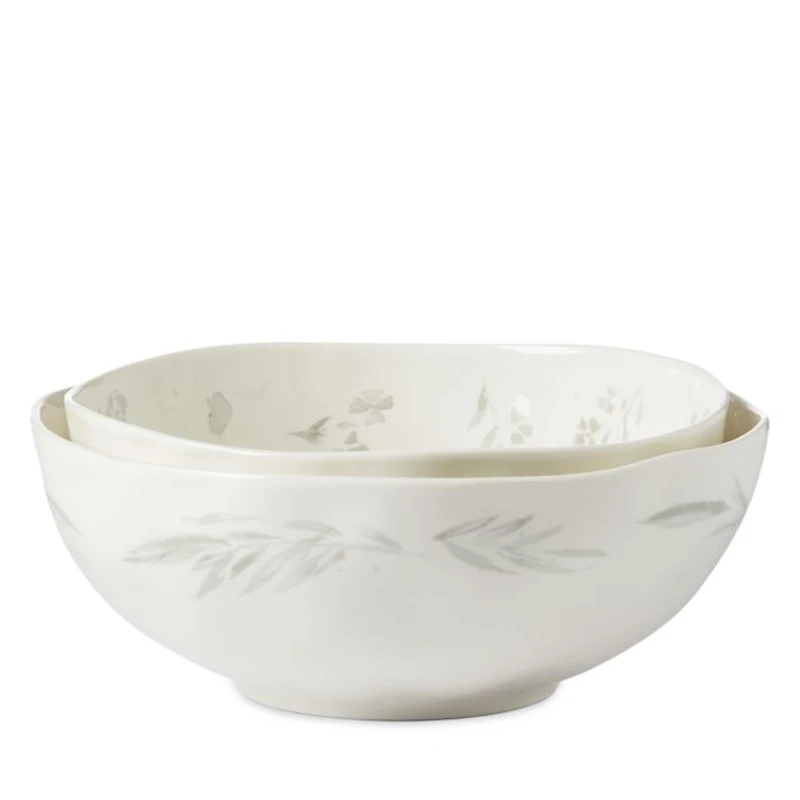 Oyster Bay Nesting Serving Bowls, 2-Piece Set