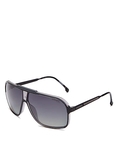 Carrera Grand Prix 3 Rectangle Sunglasses, 64mm